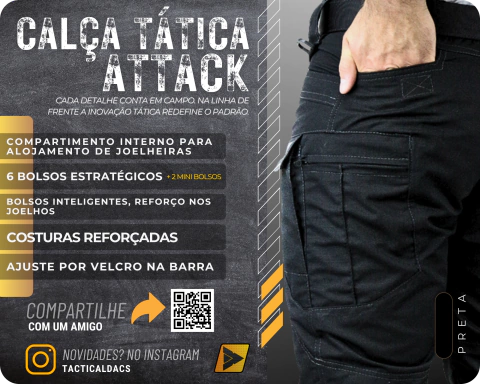CALÇA TÁTICA ATTACK DACS