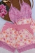 Baby doll bolsinho - Florido Rosa Claro