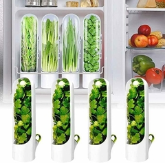 3 cápsulas contenedoras de plástico transparente para conservar hierbas alimentos frescos - comprar en línea