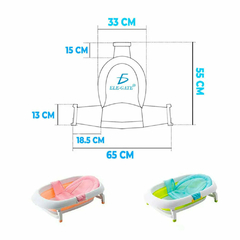 Soporte antideslizante ajustable para tina de baño infantil