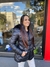 Jaqueta Puffer metalizada longa - comprar online