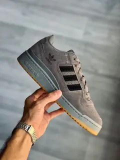 Adidas Forum gris/ng base marrón - G5 - HILOSYPERLAS - Calzados Importados