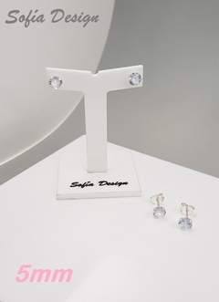 Aros Cubic de 5mm Plata 925