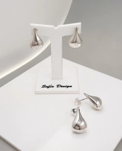 Aros Gota de Plata 925