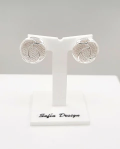 Aros Panal Línea Premium de Plata 925