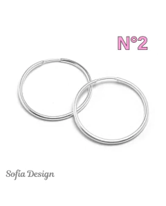 Aros Cubanos Finos de 1mm Plata 925 en internet