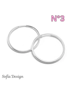 Aros Cubanos Finos de 1mm Plata 925 - CASA SOFIA