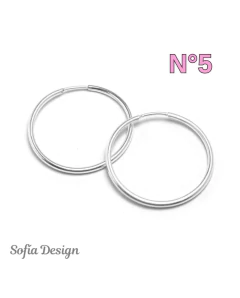 Imagen de Aros Cubanos Finos de 1mm Plata 925
