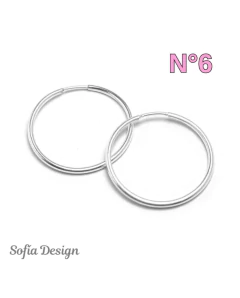 Aros Cubanos Finos de 1mm Plata 925