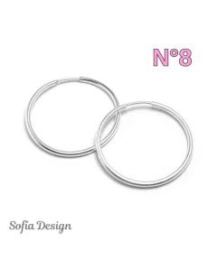 Aros Cubanos Finos de 1mm Plata 925 en internet