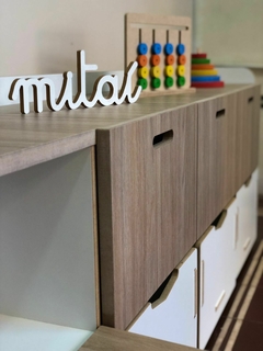 Mueble de guardado Montessori 4 modulos en internet