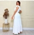 Imagem do Vestido Longo Três Marias Feminino Luxo Com Decote V