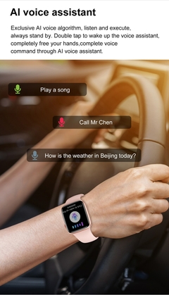 Relógio Inteligente 8 iWO Tela HD Esportes Freqüência Cardíaca Rastreador De Fitness Bluetooth Chamada Das Mulheres Dos Homens Smartwatch para A Apple - Mundo Dos Eletrônicos