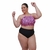 Imagem do Conjunto Biquíni Cropped sem decote com Calcinha Hot Pants