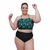 Conjunto Biquíni Cropped sem decote com Calcinha Hot Pants na internet