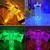 Lâmpada De Mesa De Cristal LED Projetor De Luz De Rosa 16 Cores Toque Ajustável Romântico Diamante Noturna USB Touch