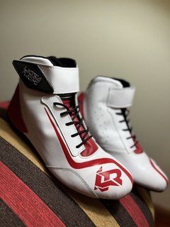 BOTAS BLANCAS CON ROJO - LIGSA RACING