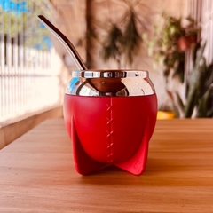 Mate pampa con bombilla (blanco, negro, verde agua) - tienda online