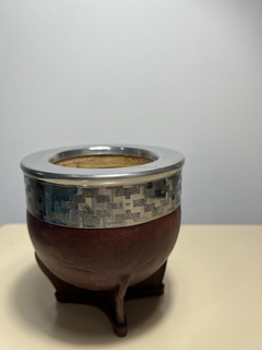 Mate imperial de calabaza con virola de acero inoxidable - tienda online