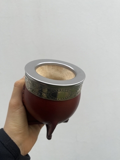 Mate imperial de calabaza con guarda de alpaca y virola de acero inoxidable en internet
