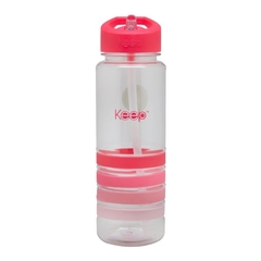 Botella de plástico Keep (verde agua a rayitas o rosa) en internet