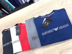 Camisa Empório Armani malha peruana