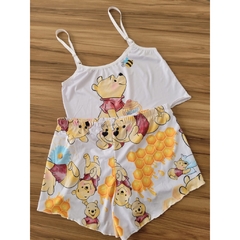 Baby doll cropped ursinho pooh