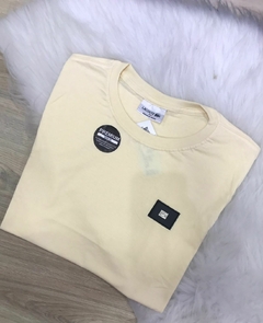 Camisa algodão Lacoste couro creme P