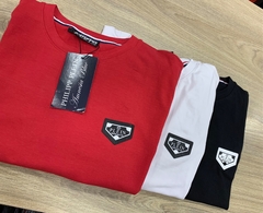 Camisa Philipp Plein malha peruana