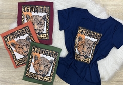 T-shirt Leopard strass