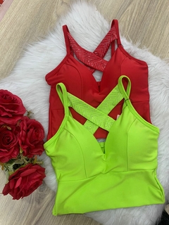 Cropped Carla alça strass