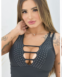 Cropped Livia strass