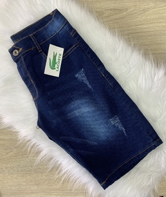 Bermuda Jeans Escura Lacoste