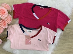 T Shirt/Baby Look Lacoste Bordada Lateral