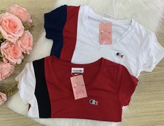 T Shirt/Baby Look Lacoste Listrada Lateral