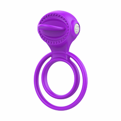 00028 | Anel peniano com argola para testículo com vibração feito em silicone cirúrgico e ABS - YOUVIBE - E-VARIEDADES