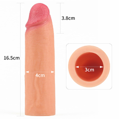 00313 | Capa peniana extensora com 2,5 cm de extensão, feita em material resistente e confortável - LOVETOY - comprar online