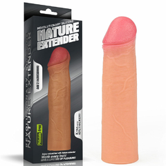 00317 | Capa peniana extensora com 5 cm de extensão, feita em material resistente e confortável - LOVETOY