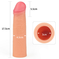 00317 | Capa peniana extensora com 5 cm de extensão, feita em material resistente e confortável - LOVETOY na internet