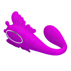 Imagem do 00357 | Vibrador de Luxo em formato de borboleta para Casais com 12 modos de vibração e com controle remoto - PRETTY LOVE