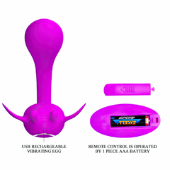 00357 | Vibrador de Luxo em formato de borboleta para Casais com 12 modos de vibração e com controle remoto - PRETTY LOVE na internet