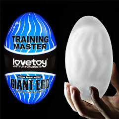 00561 | Masturbador BIG EGG masculino com formato de ovo gigante, com ondulações internas massageadores em alto relevo - LOVETOY