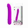 00741 | Vibrador feito de silicone, material macio com toque aveludado - PRETTY LOVE