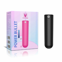 00822 | Power bullet recarregável com 10 modos de vibração - YOUVIBE