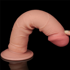 00987 | Pênis Realístico 20x3,8 cm - Sliding Skin Dual Layer Dong Flesh - LOVETOY na internet