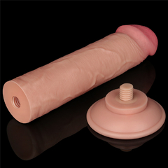 Imagem do 00987 | Pênis Realístico 20x3,8 cm - Sliding Skin Dual Layer Dong Flesh - LOVETOY