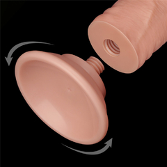 00987 | Pênis Realístico 20x3,8 cm - Sliding Skin Dual Layer Dong Flesh - LOVETOY