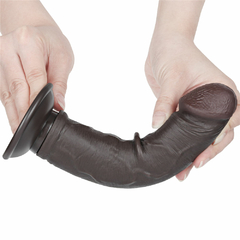 00987 | Pênis Realístico 20x3,8 cm - Sliding Skin Dual Layer Dong Flesh - LOVETOY - E-VARIEDADES