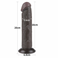 00987 | Pênis Realístico 20x3,8 cm - Sliding Skin Dual Layer Dong Flesh - LOVETOY na internet