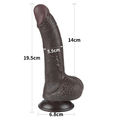 00993 | Pênis Realístico 19,5x3,5 cm - Sliding Skin Dual Layer Dong Flesh - LOVETOY - E-VARIEDADES